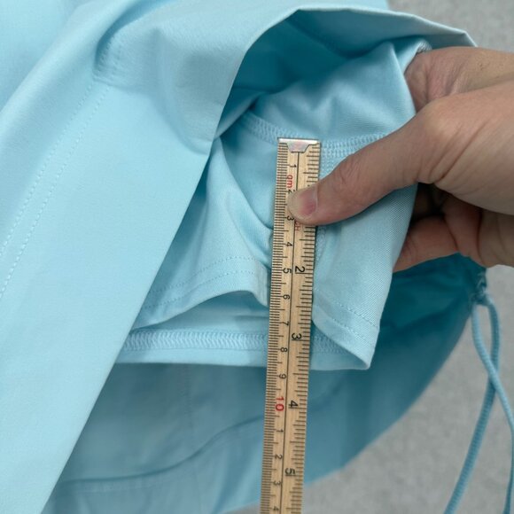 Columbia Anytime Casual Skort Size S Light Blue Active Cinch Tie Side Golf NEW - Picture 10 of 11